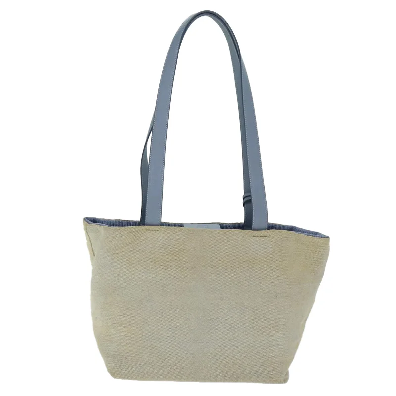 PRADA Sports Tote Bag Canvas Beige  bs14541