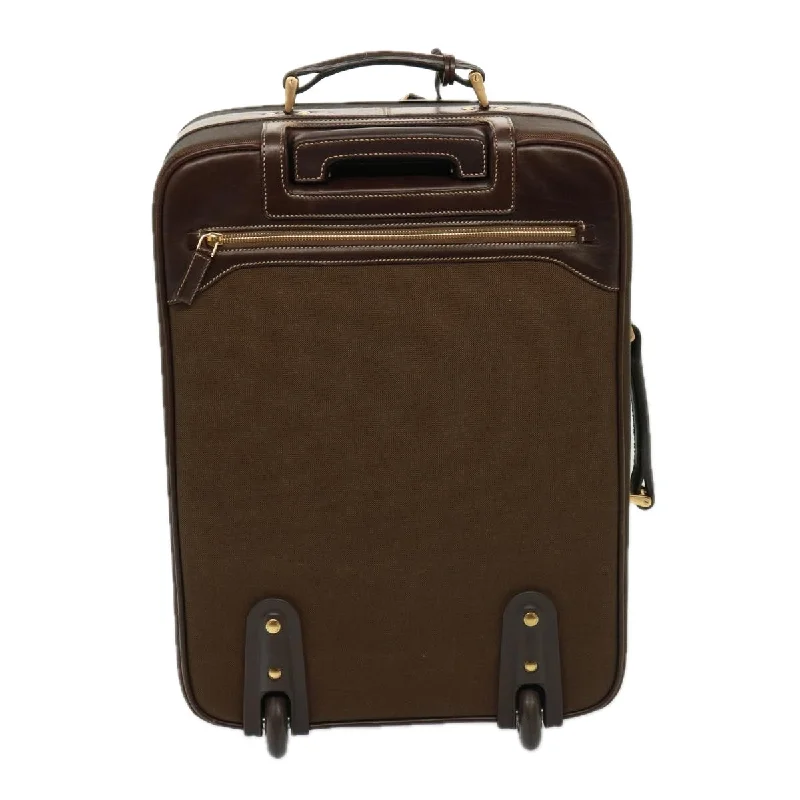 PRADA suitcase Canvas Brown  mr228