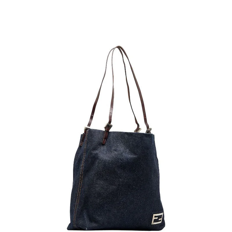 FENDI FENDI 26633 Shoulder Bag Canvas/Laser Indigo Blue Ladies Fender