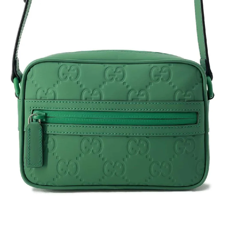 GUCCI GG rubber effect Mini Shoulder Bag Green 771321 Rubber