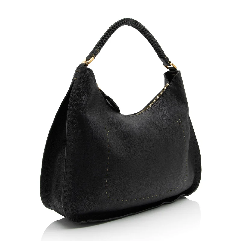 Fendi Leather Selleria Hobo (SHF-Xh4Dib)