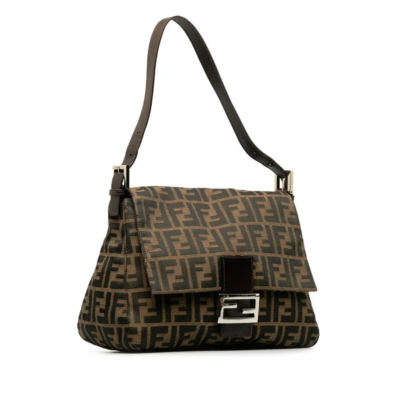 Fendi Zucca Mamma Bucket Shoulder Bag 26325 Brown Women's