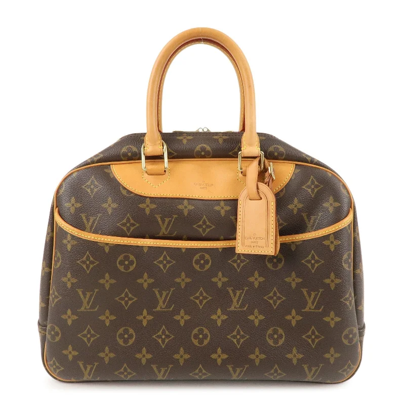 Louis Vuitton Monogram Deauville Hand Bag Brown M47270