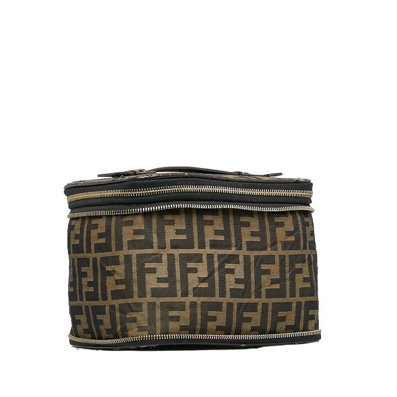 Fendi Brown Zucca Vanity Handbag