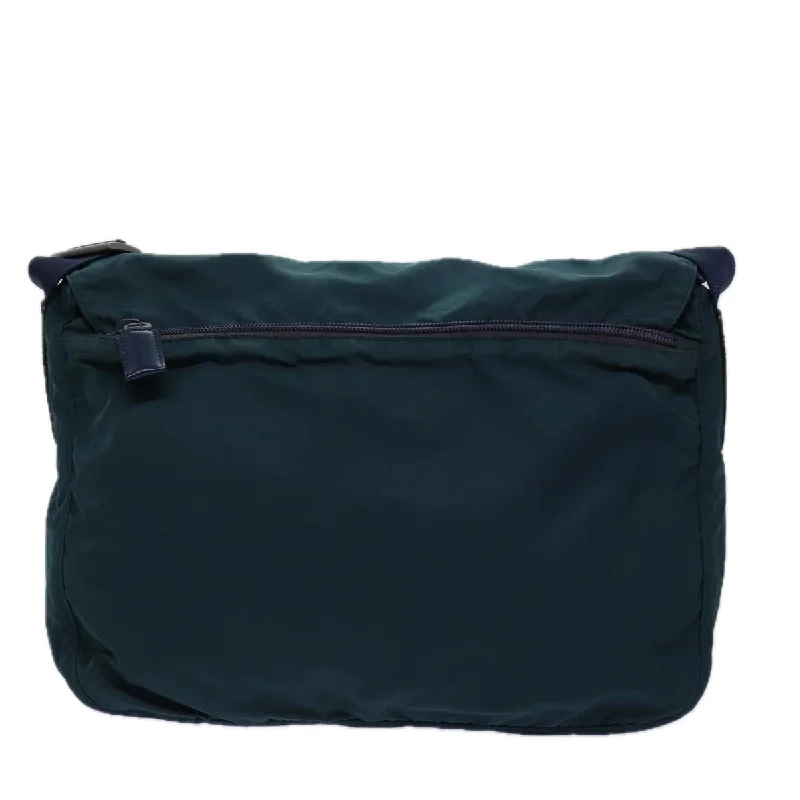 PRADA Shoulder Bag Nylon Green  73973