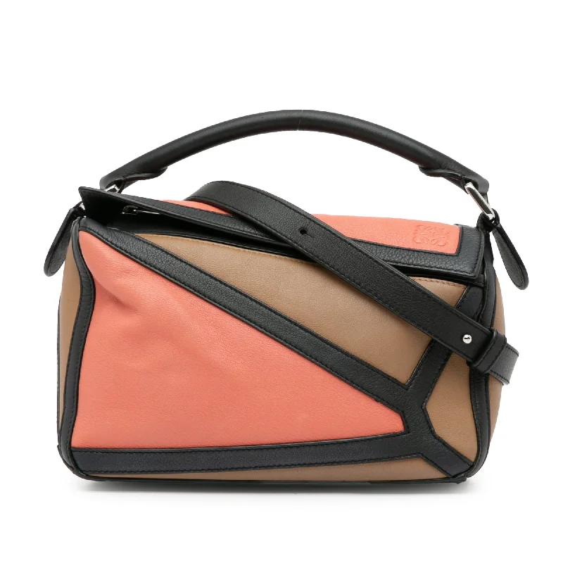 Orange LOEWE Small Graphic Puzzle Bag Satchel