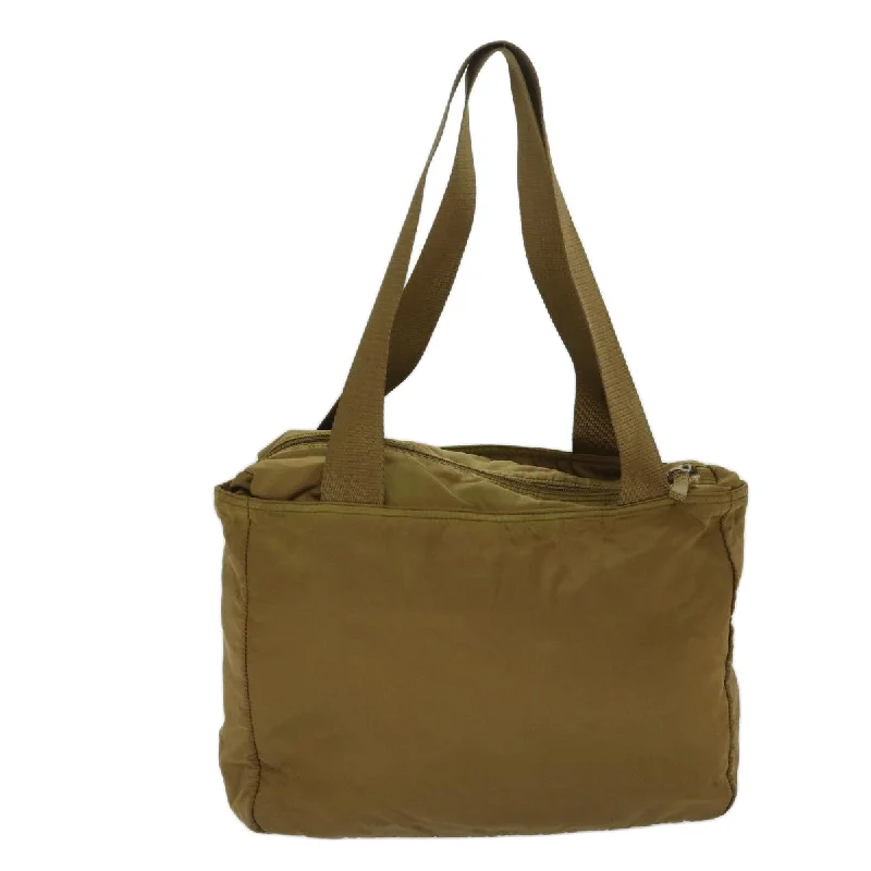 PRADA Shoulder Bag Nylon Khaki  69201