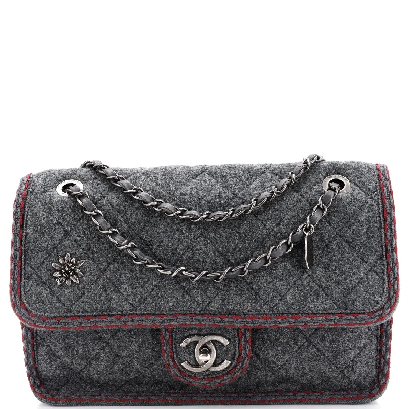 Paris-Salzburg Flap Bag Quilted Wool Medium