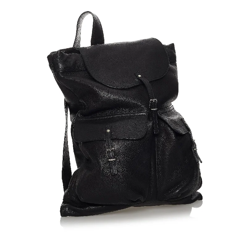 Saint Laurent Leather Backpack (SHG-32765