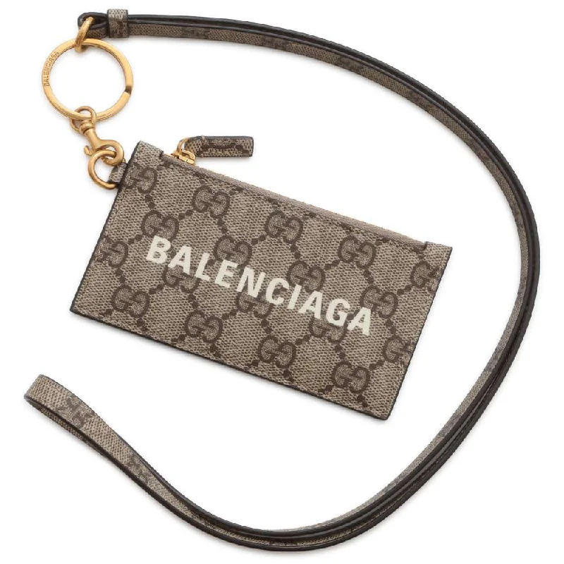 GUCCI BALENCIAGA Collaboration The Hacker Fragment Case Beige 681706 GG SupremeCanvas