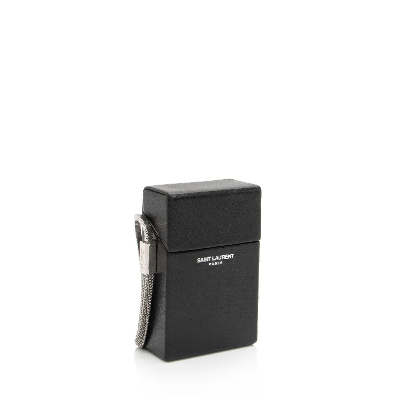 Saint Laurent Leather Smoking Box Crossbody Bag CnxfOo