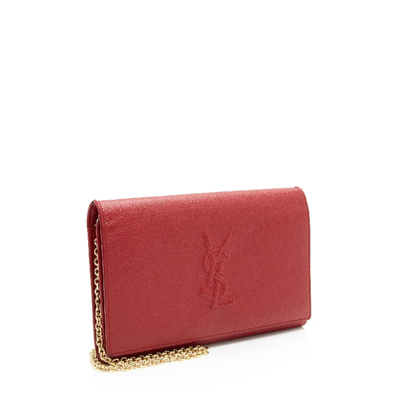 Saint Laurent Leather Belle de Jour Chain Wallet IinJeF