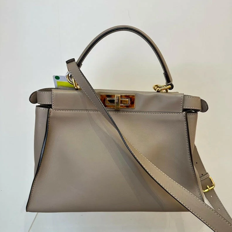 Fendi Leather Peekaboo 2Way Bag