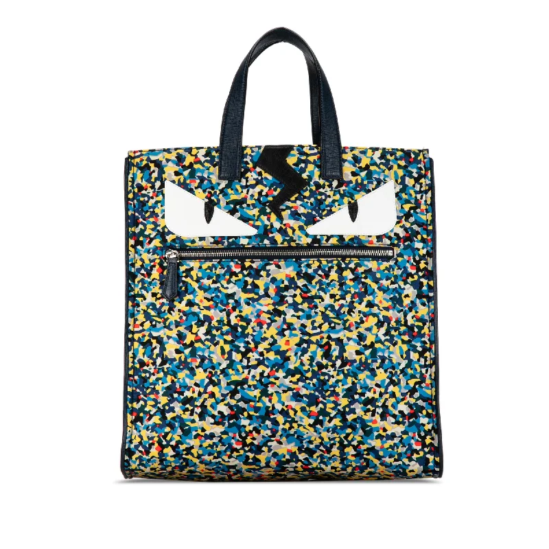 Blue Fendi Monster Confetti Tote Bag