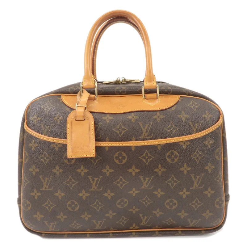 Louis Vuitton Monogram Deauville Hand Bag Brown M47270