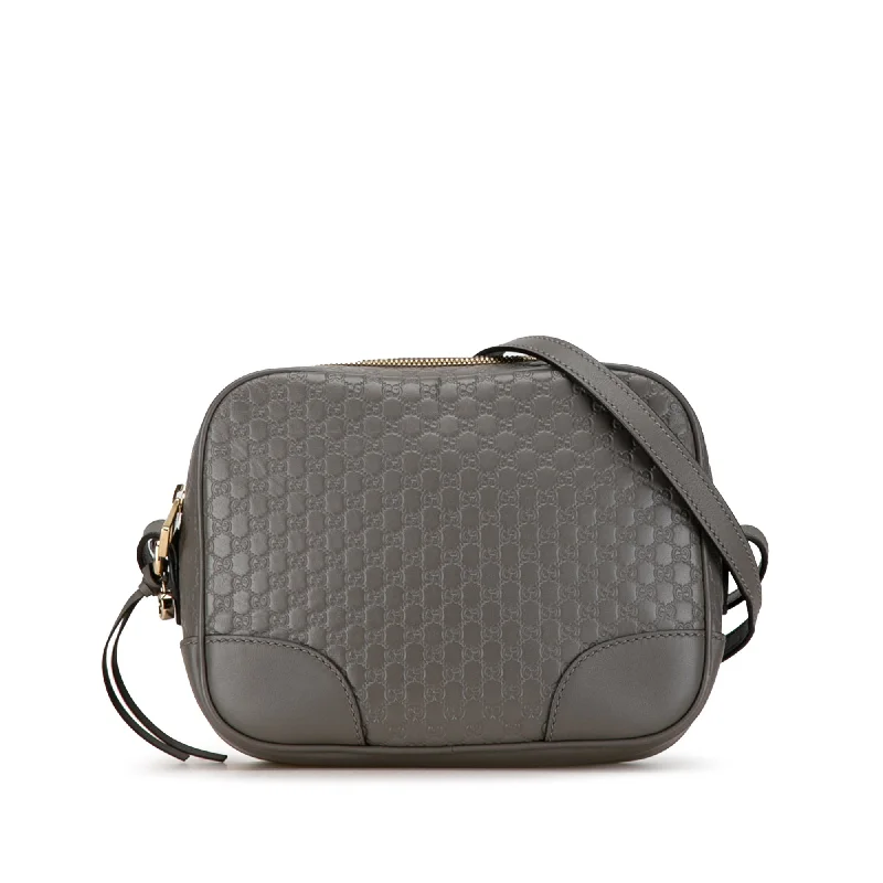 Gray Gucci Mini Microguccissima Bree Crossbody