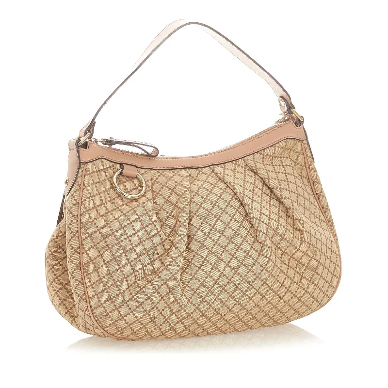 Gucci Diamante Sukey Canvas Shoulder Bag (32156)