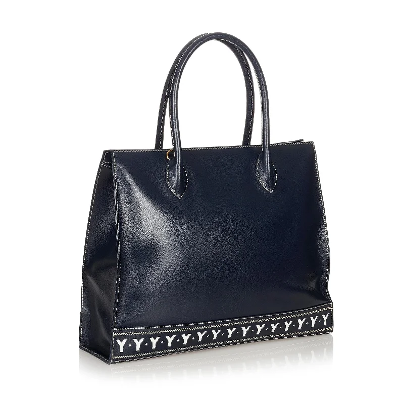 Saint Laurent Leather Tote Bag (SHG-26732