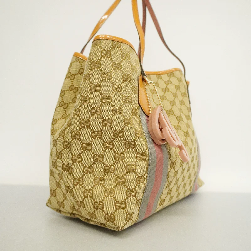 GUCCI  Tote Bag 211970 Women's GG Canvas Tote Bag Beige