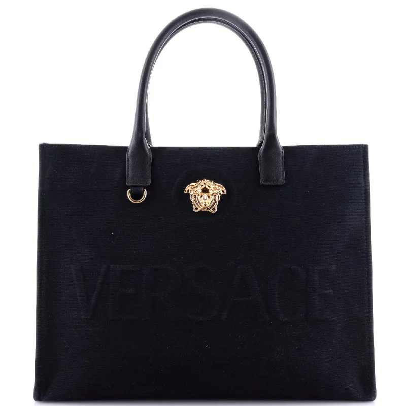 La Medusa Tote Embossed Canvas Large