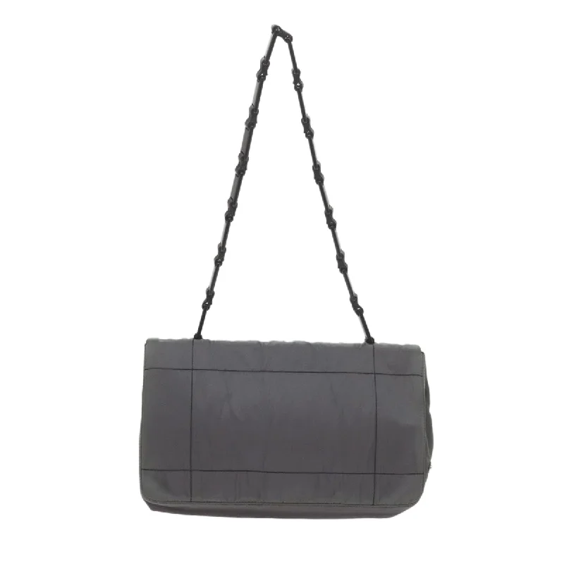 PRADA Shoulder Bag Nylon Gray  bs10310