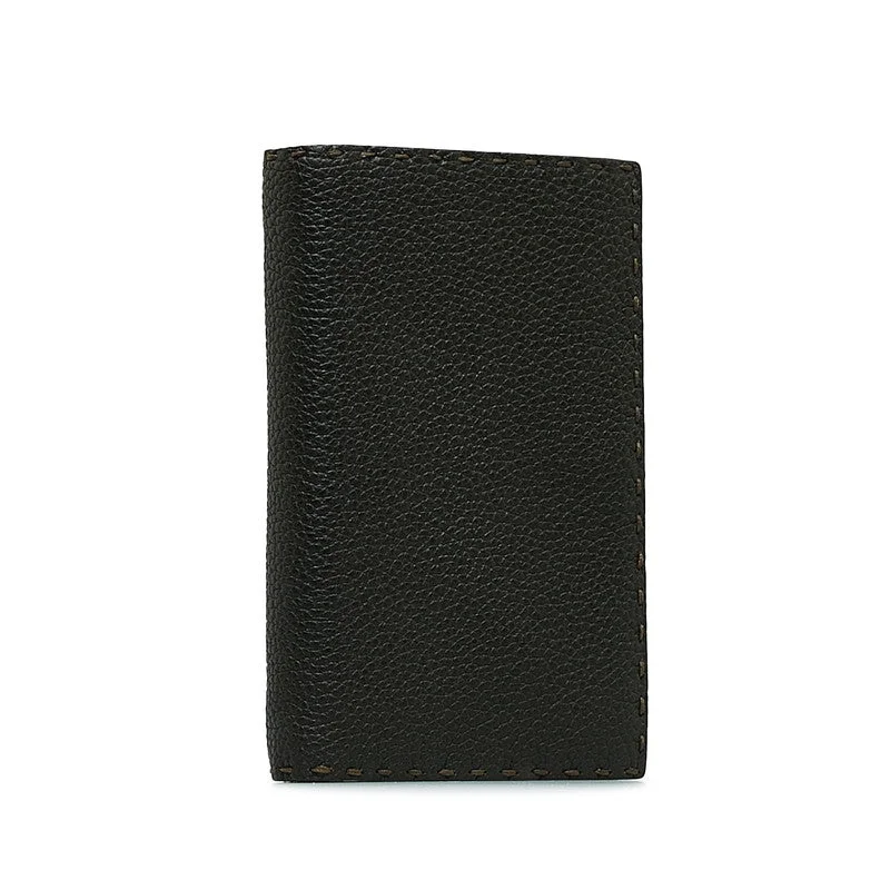 FENDI Selleria Long Wallet in Leather Brown