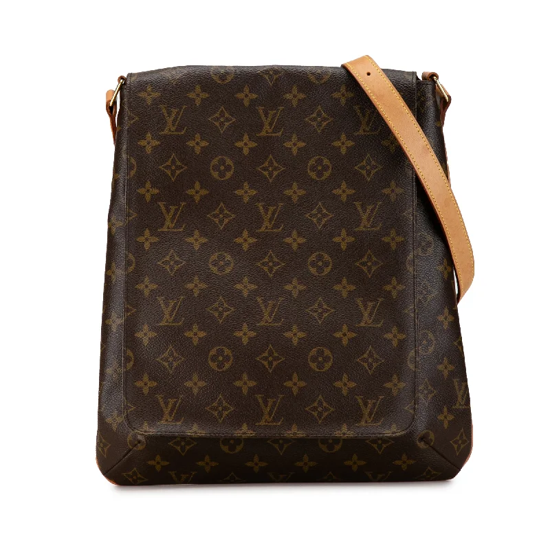 Brown Louis Vuitton Monogram Musette Salsa GM Crossbody Bag