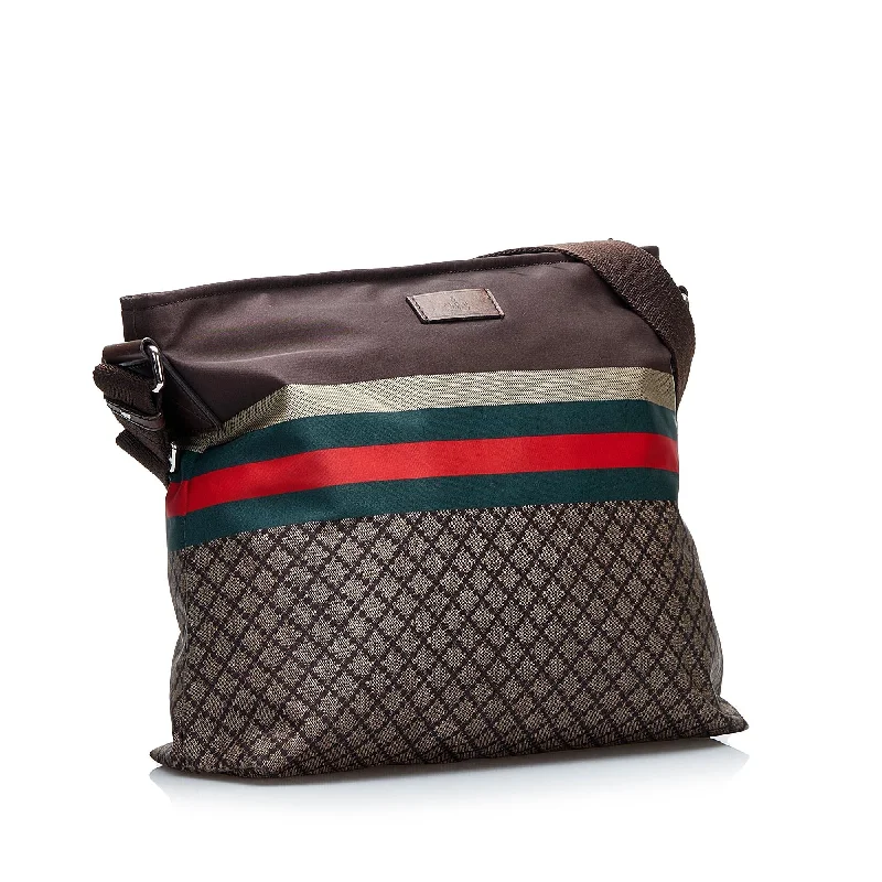 Gucci Diamante Web Nylon Crossbody (Yo8KPz)