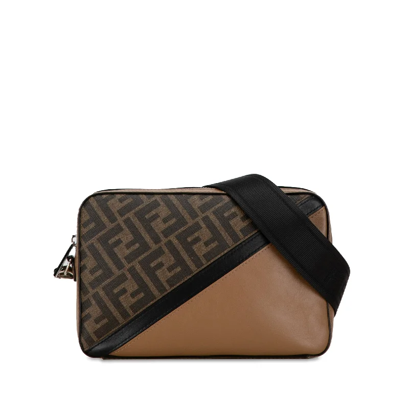 Brown Fendi Zucca Diagonal Crossbody Bag