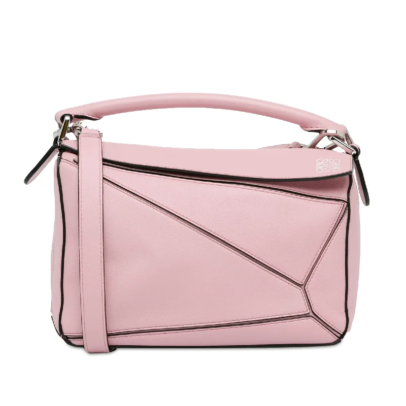 Pink LOEWE Small Puzzle Satchel