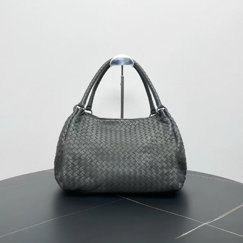 Bottega Veneta Intrecciato Gray Leather Tote Bag 32