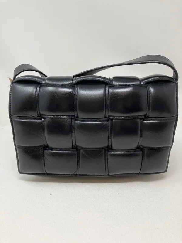 Bottega Veneta Black Padded Cassette Crossbody Bag