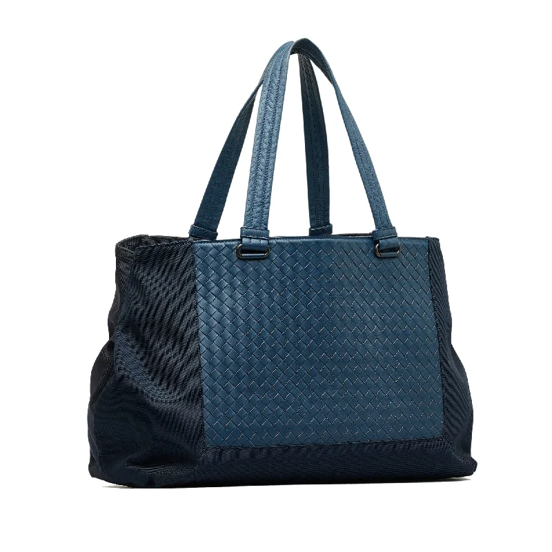 Blue Bottega Veneta Intrecciato Tote