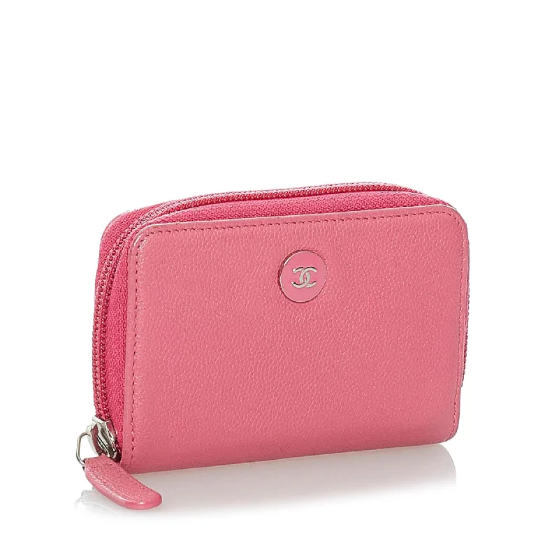 Chanel CC Clover Leather Coin Pouch (31041)