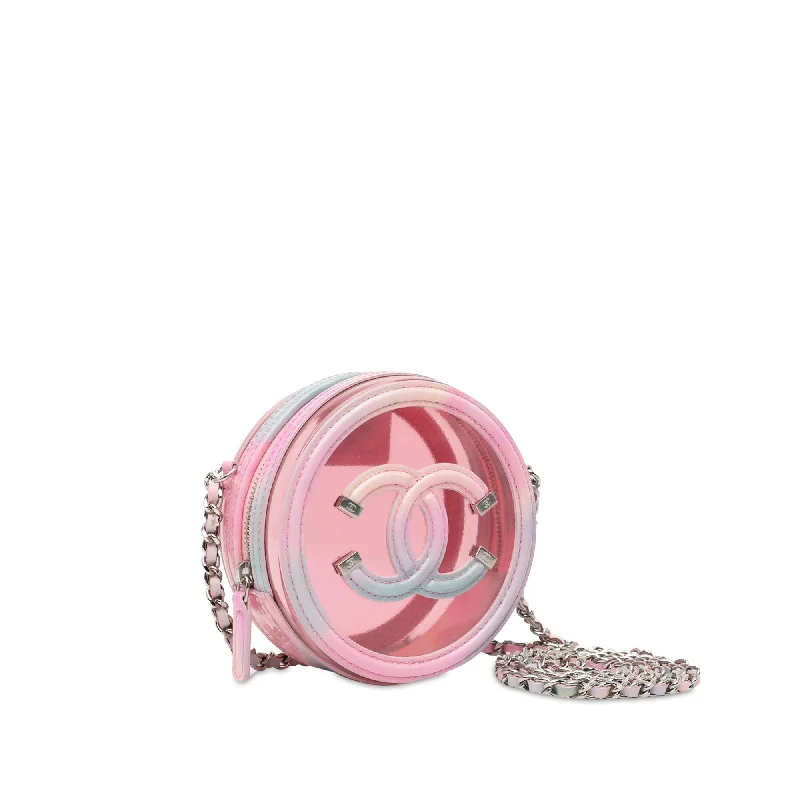 Chanel CC Filigree Transparent Round Crossbody (2nNSBy)