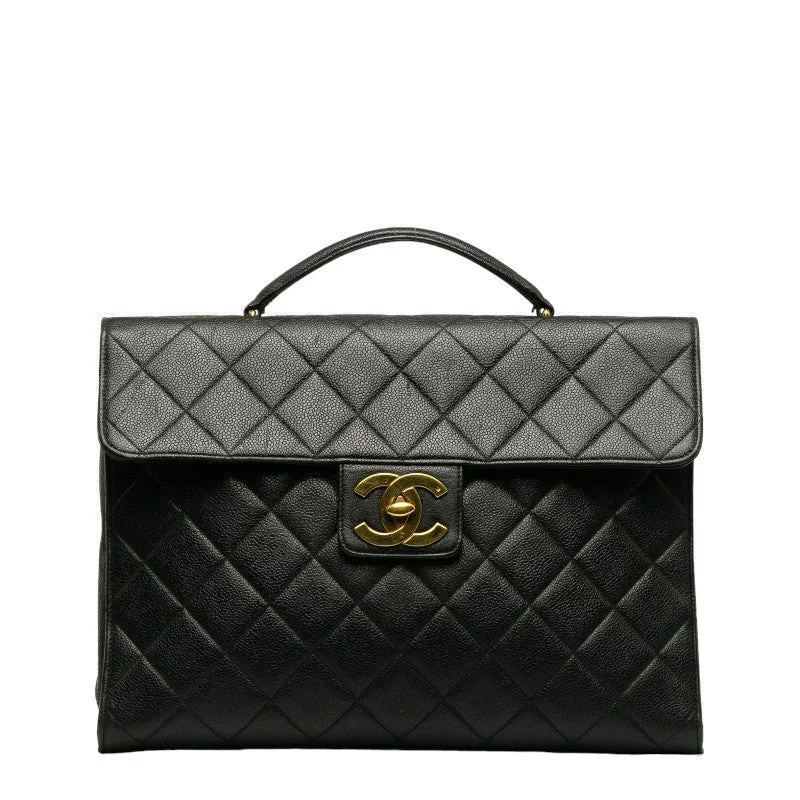 Chanel Matrases Cocomark Handbags Briefcase Black Caviar   Chanel