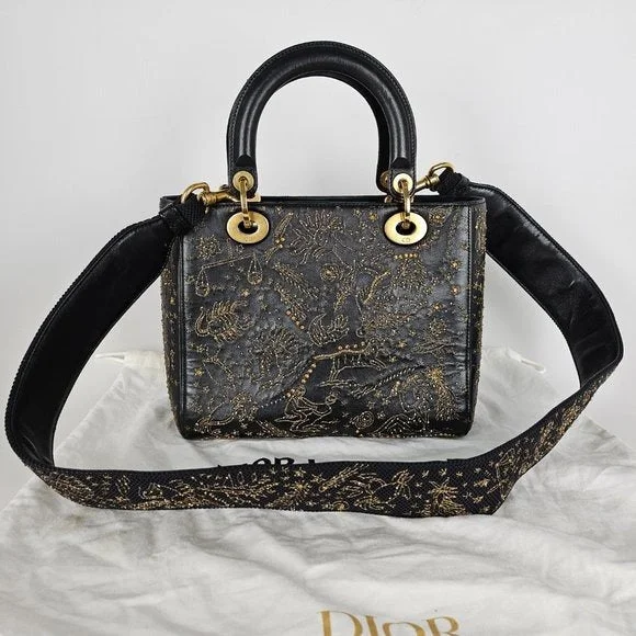 Christian Dior I Feel Blue Constellation Medium Lady Bag Navy