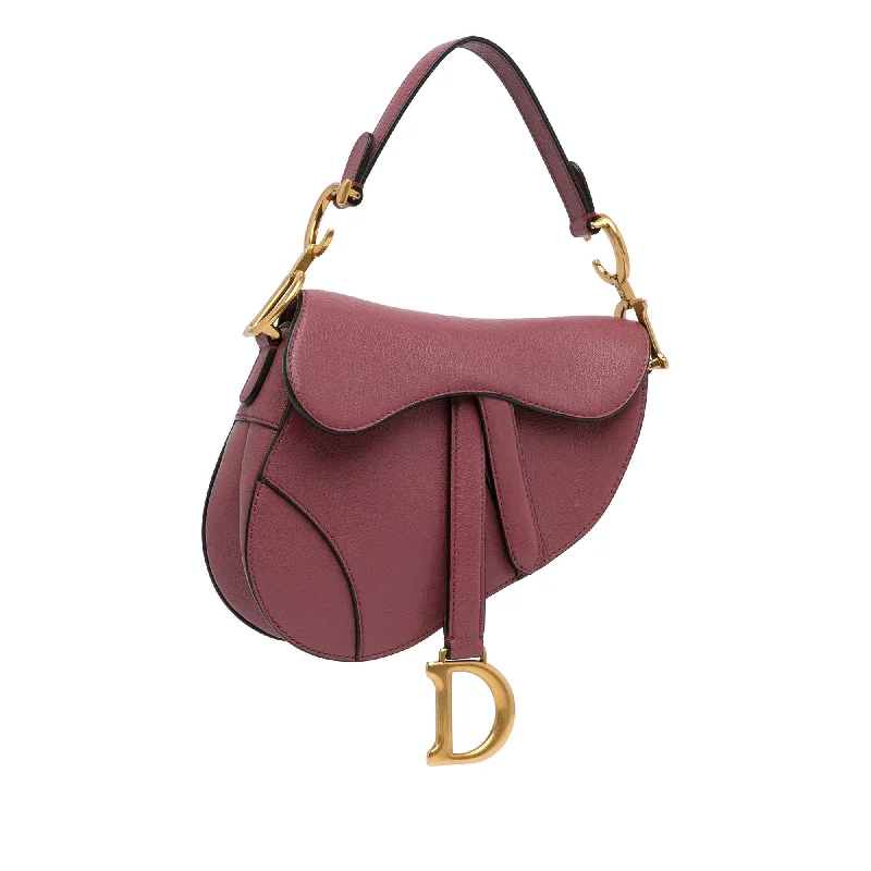 Dior Mini Leather Saddle Bag (F74MwD)