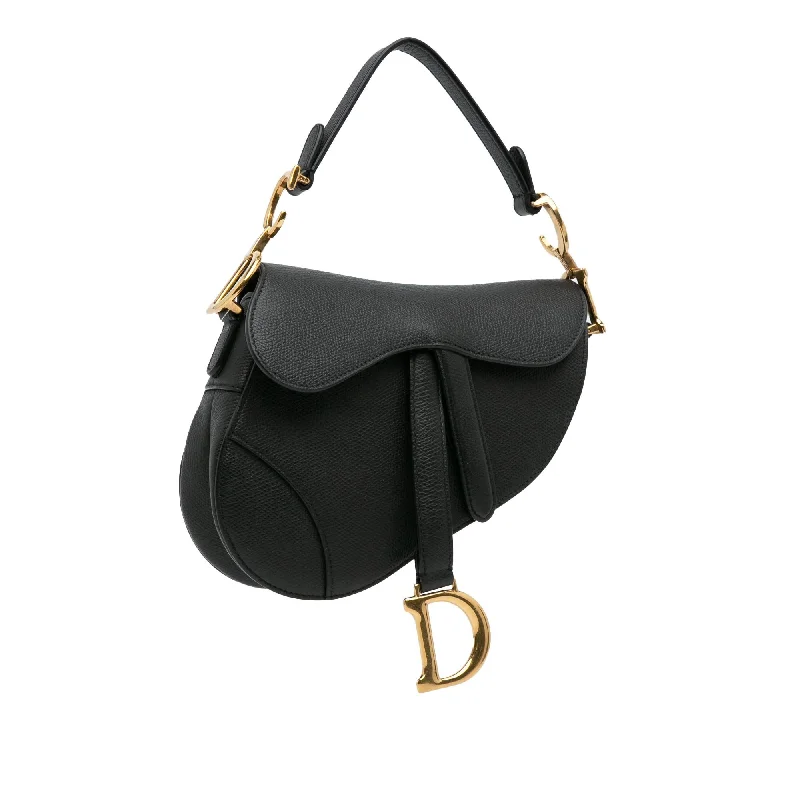 Dior Mini Leather Saddle Bag (KUNT5m)