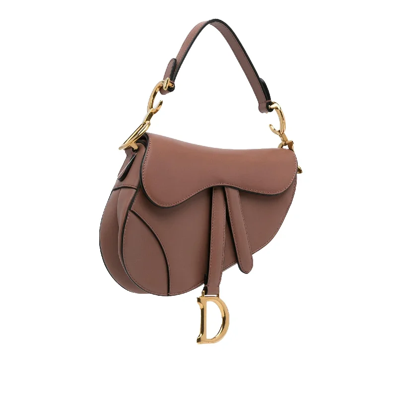 Dior Mini Leather Saddle Bag (yOAanD)