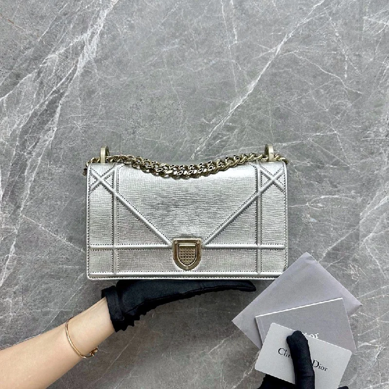 Diorama Small Ama Calfskin Silver GHW